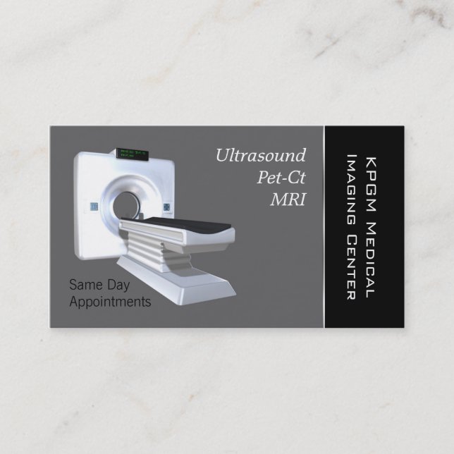 Tarjeta De Visita Imagen de RM médica (Anverso)