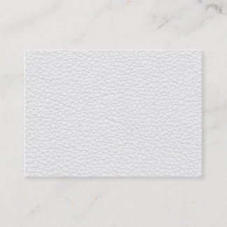Tarjeta De Visita Imagen del cuero blanco