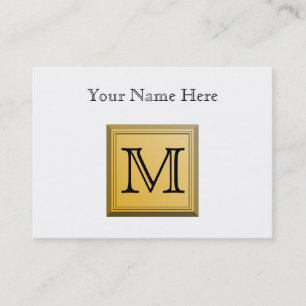 Tarjeta De Visita Imagen impresa de un diseño monográfico personal