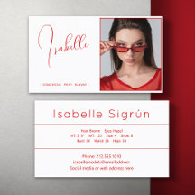 Imagen Promocional De Actor Modelo En Blanco Y Roj