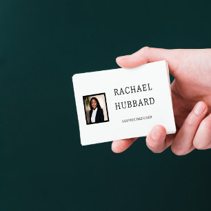 Tarjeta De Visita Imagen simple profesional de Personalizado, código