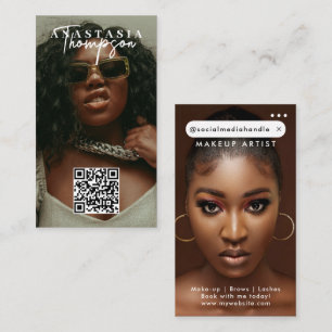 Tarjeta De Visita Imágenes de belleza influyentes en los medios soci