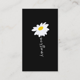 Tarjeta De Visita Imaginen flores de margarita