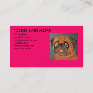 Tarjeta De Visita IMG_0135, "PERROS Y MÁS, ginsburg de eric, worldo…