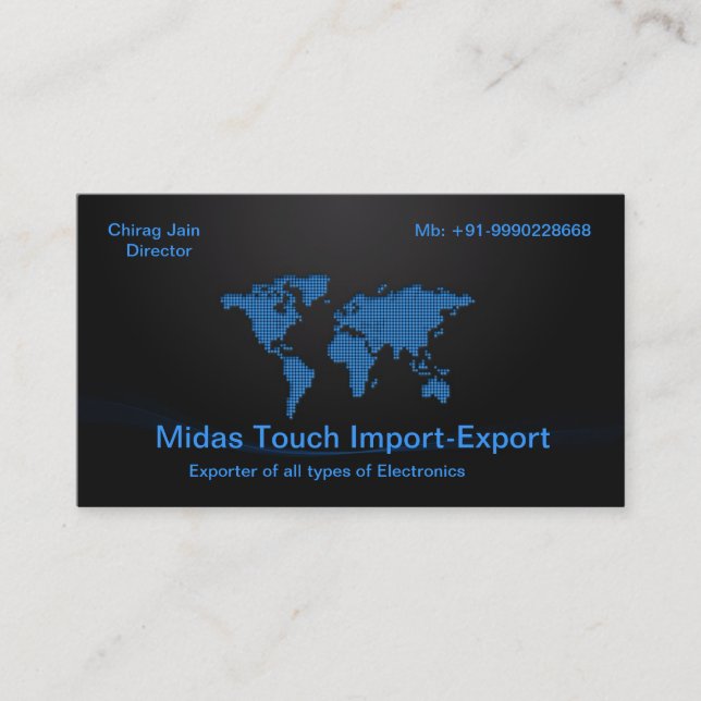 Tarjeta De Visita Imort-Export/global (Anverso)