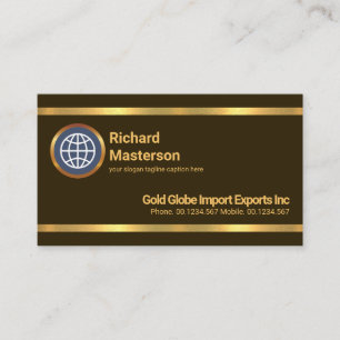 Tarjeta De Visita Importación simple de línea de oro Minimalista e