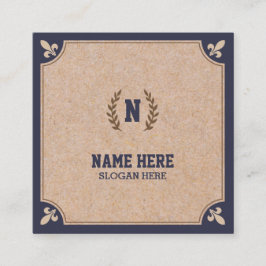 Tarjeta de visita IMPRESA Kraft de lujo del