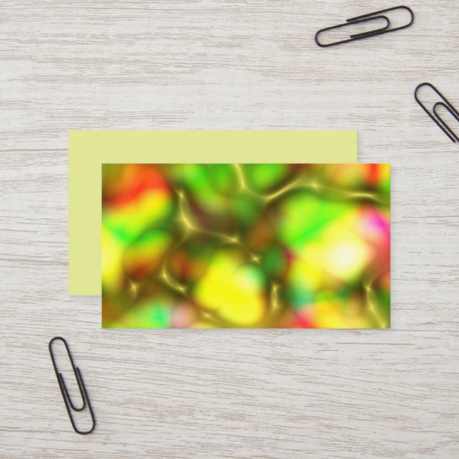Tarjeta De Visita Impresión abstracta de metal líquido (Anverso/Reverso In Situ)