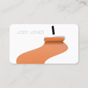 Tarjeta De Visita Impresión comercial de Roller de pintura de pintor