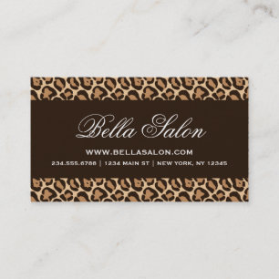 Tarjeta De Visita Impresión de Girly Leopard