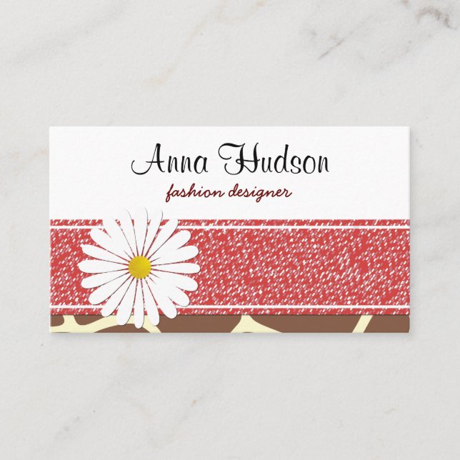 Tarjeta De Visita Impresión de jirafas, jirafa marrón, impresión de  (Anverso)