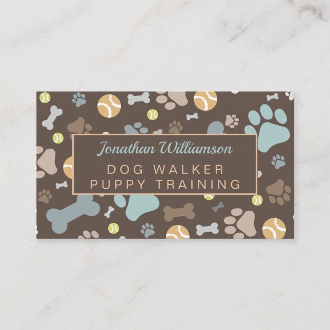 Tarjeta De Visita Impresión de la hoja peruana Walker Brown (Anverso)