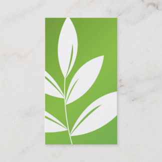 Tarjeta De Visita Impresión de la naturaleza - hojas del verde