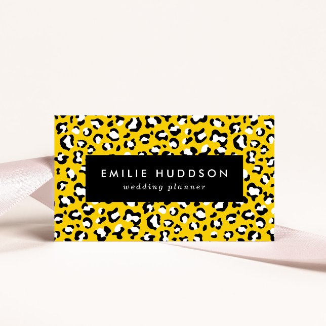 Tarjeta De Visita Impresión de leopardo, puntos de leopardo, leopard (Subido por el creador)