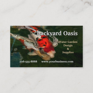 Tarjeta De Visita Impresión de Nishikigoi