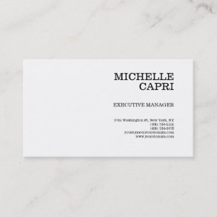 Tarjeta De Visita Impresión de una plancha moderna Minimalista