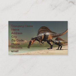 Tarjeta De Visita Impresión del arcoiris Spinosaurus