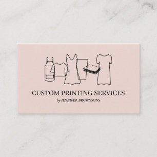 Tarjeta De Visita Impresión personalizada minimalista moderna