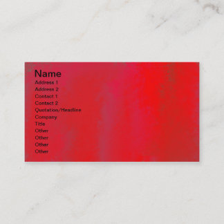 Tarjeta De Visita Impresión roja