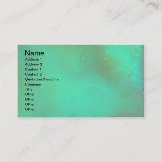 Tarjeta De Visita Impresión verde