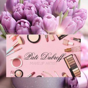 Tarjeta De Visita Impresionante artista de maquillaje - Hacer una im