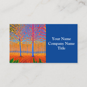 Tarjeta De Visita Impresionante bosque de bosques de arte moderno