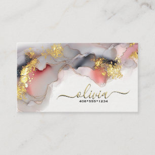 Tarjeta De Visita Impresionante Tinte Líquido de Alcohol Ultra Blush