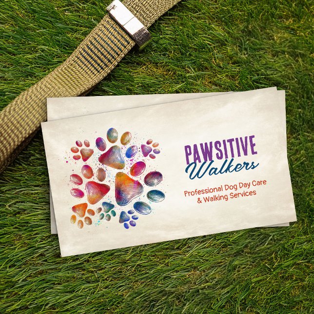 Tarjeta De Visita Impresiones de pintura divertidas y coloridas (Subido por el creador)