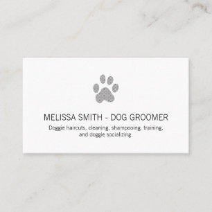 Tarjeta De Visita Impresiones lindas del perro