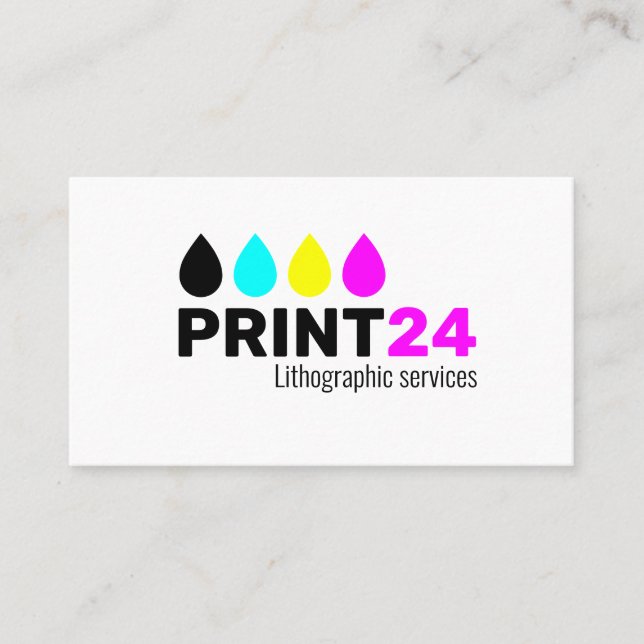Tarjeta De Visita Impresora litográfica (Anverso)