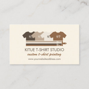 Tarjeta De Visita Imprimir ropa de camiseta de transferencia de calo