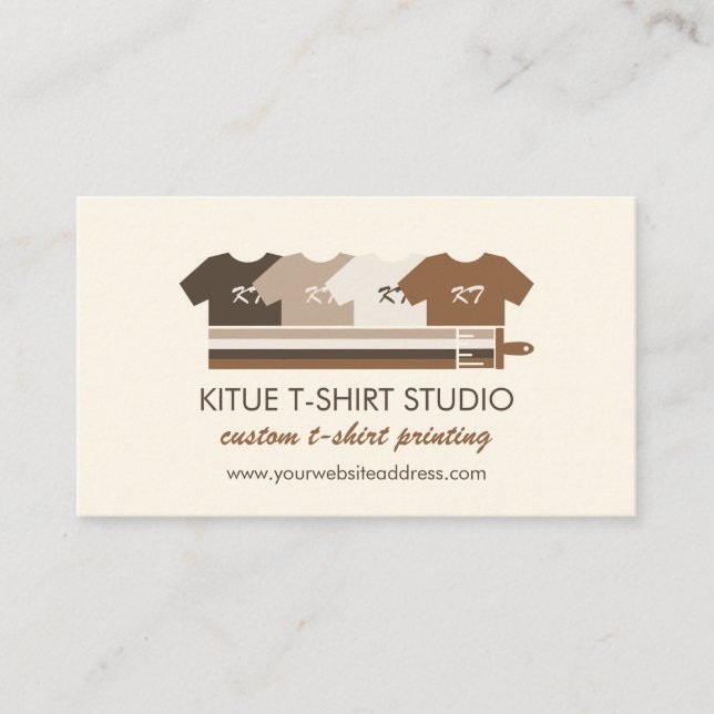 Tarjeta De Visita Imprimir ropa de camiseta de transferencia de calo (Anverso)