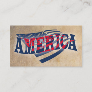 Tarjeta De Visita Independencia de la bandera americana