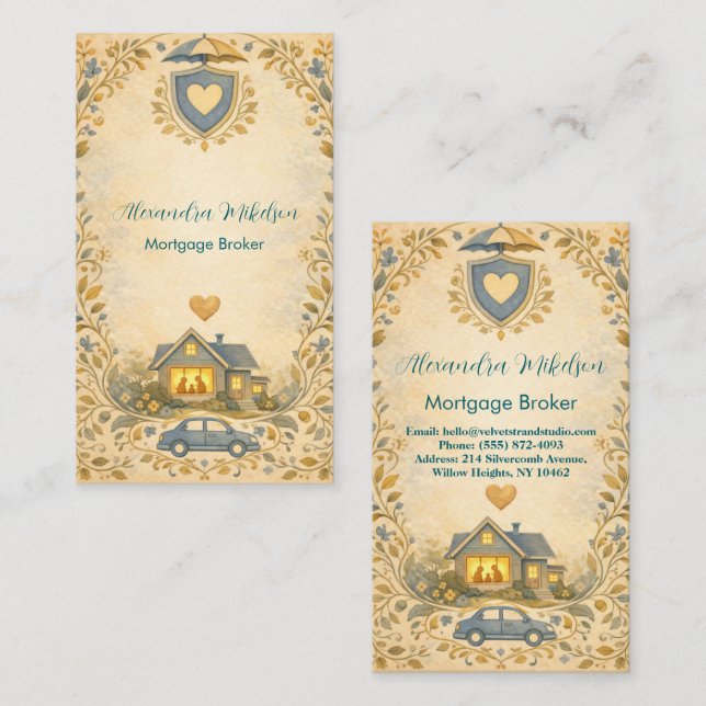 Tarjeta De Visita Independent Insurance Advisor Professional (Anverso / Reverso)