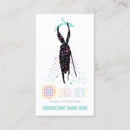 Tarjeta De Visita Independiente minorista de moda blogger añadir log