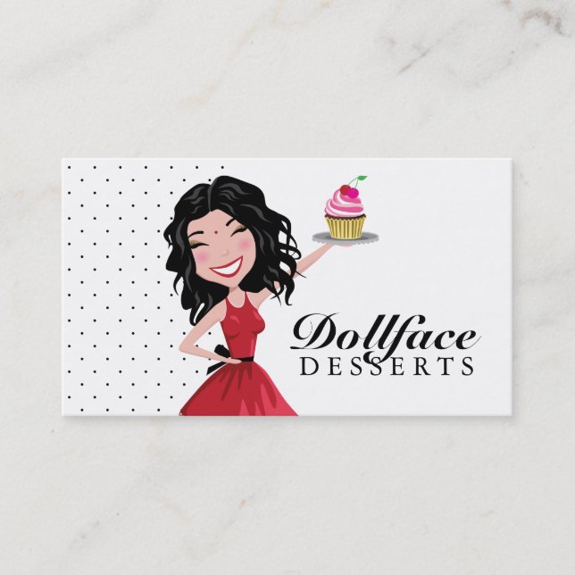 Tarjeta De Visita Indie de 311 postres de Dollface (Anverso)