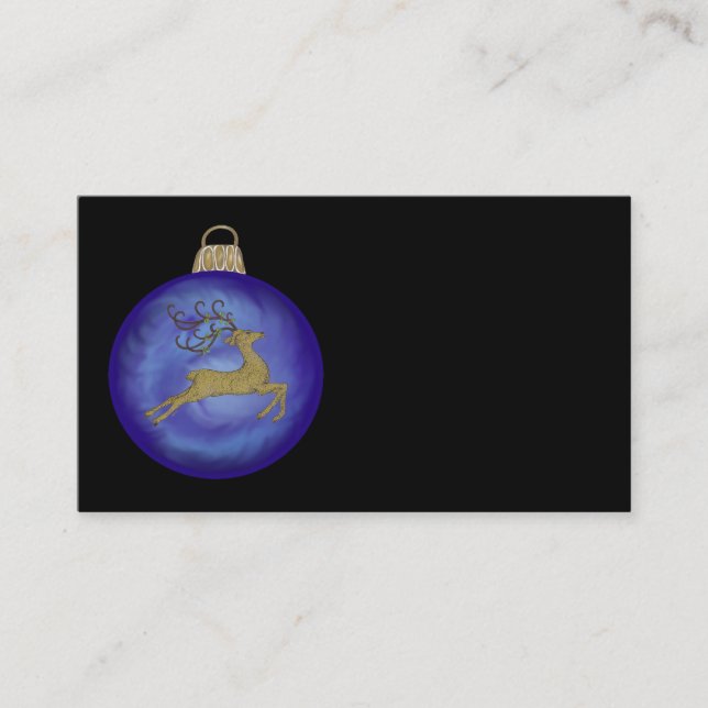 TARJETA DE VISITA INDIGO CHRISTMAS BUBBLE (Anverso)