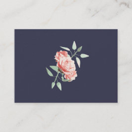 Tarjeta De Visita Indigo floral