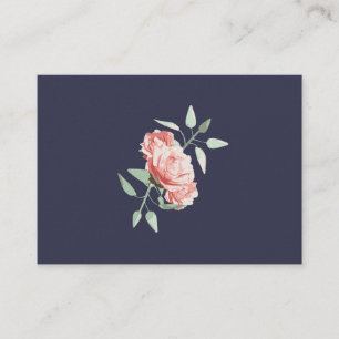 Tarjeta De Visita Indigo floral