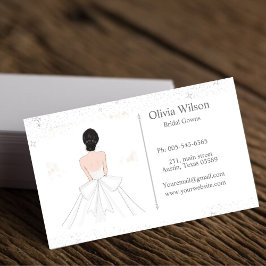 Tarjeta De Visita indumentaria nupcial, estilista de novias,