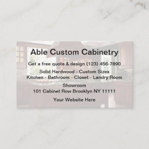 Tarjeta De Visita Industria de la Cabaña Personalizado