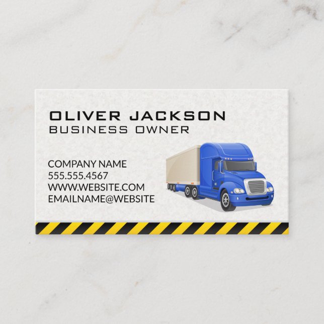 Tarjeta De Visita Industria de la camionería (Anverso)