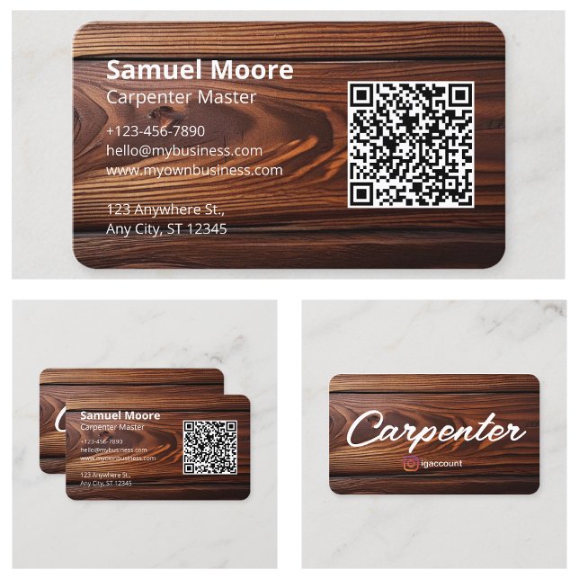 Tarjeta De Visita Industria de la carpintería (Carpenter Industry Business Card
)