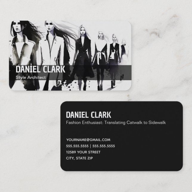 Tarjeta De Visita Industria de la moda (Anverso / Reverso)