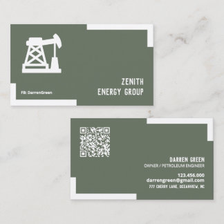 Tarjeta De Visita Industria Petrolera QR