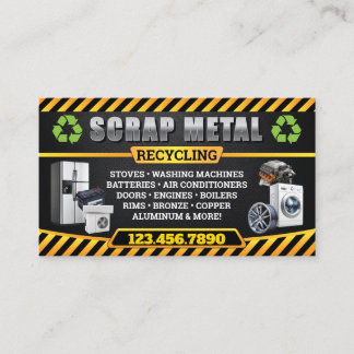 Tarjeta De Visita Industrial and Bilingual Scrap Metal Business Card
