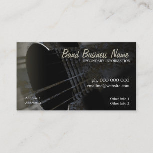 Tarjeta de visita industrial de la guitarra V.3.0