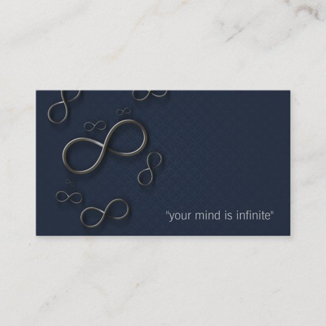 Tarjeta De Visita Infinito personal del instructor el | (Anverso)