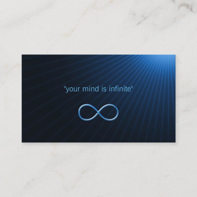 Tarjeta De Visita Infinito personal del instructor el | (Anverso)