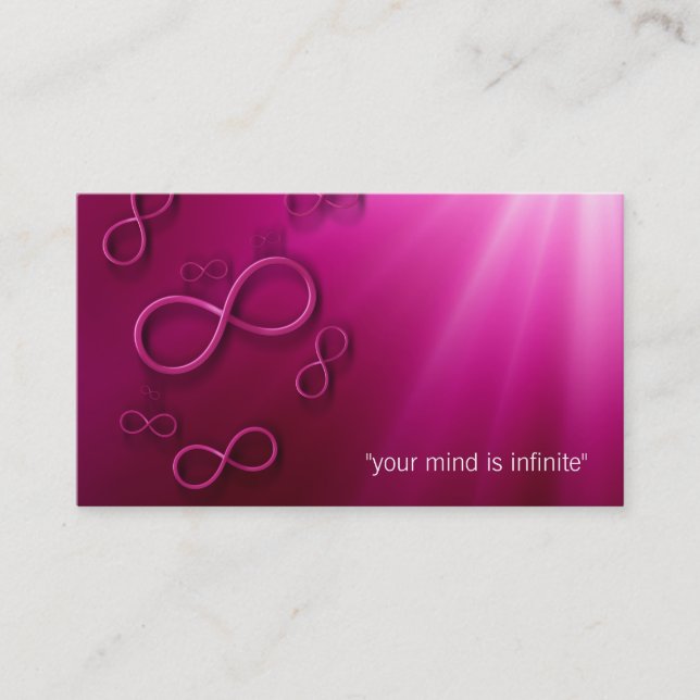 Tarjeta De Visita Infinito personal del instructor el | (Anverso)